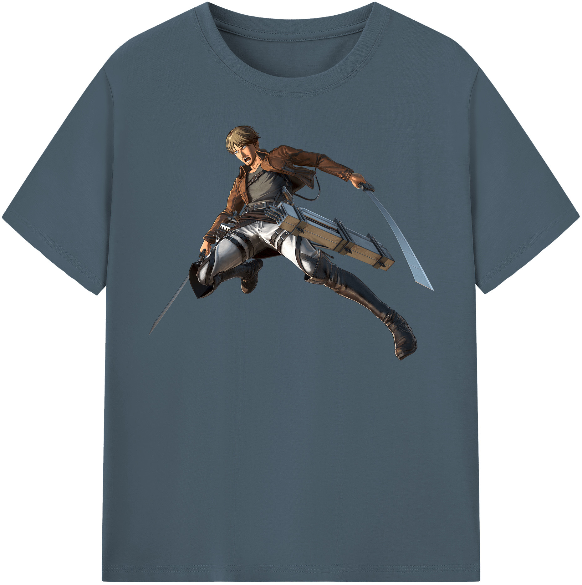 （画像用） 進撃の巨人 Attack on Titan 綿100％半袖Tシャツ（フロントプリント）